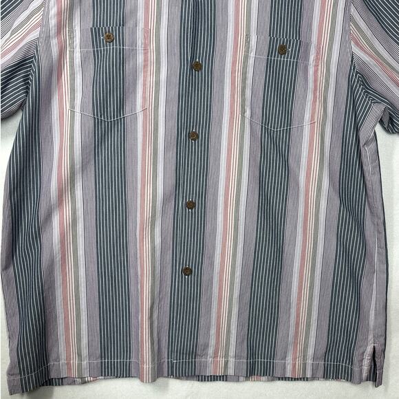 Tommy Bahama Island Zone Silk Blend Short Sleeve Button Up Casual Shirt Sz XL - Picture 3 of 12